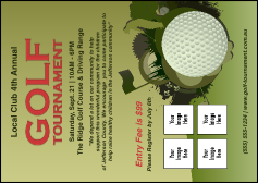 Golf Tournament Postcard
