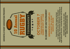 Rugby Tournament Postcard