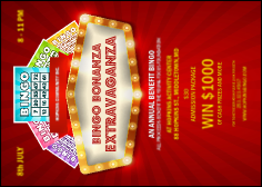 Bingo Bonanza Extravaganza Postcard