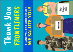 Thank You Frontliners Postcard