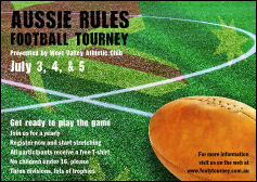 Aussie Rules Football Postcard