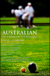 Lawn Bowling Poster