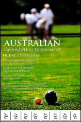 Lawn Bowling Image Poster