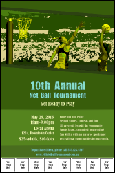 Net Ball Image Poster