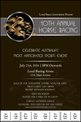 Horse Racing Image Poster