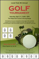 Golf Tournament Image Poster