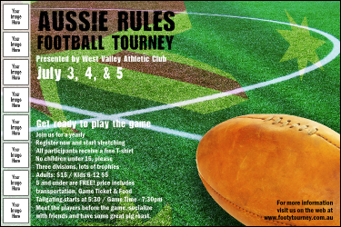 Aussie Rules Football Image Poster