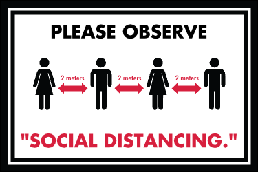 Social distancing Poster