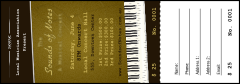 Sounds of Notes Raffle Ticket