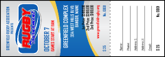 Rugby Tournament 2  Raffle Ticket