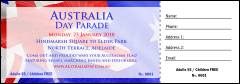 Australia Day Raffle Ticket