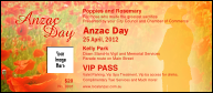 Anzac Day VIP Pass