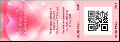 Valentines Day Date Event Ticket