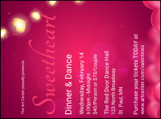 Valentines Day Lovehearts Invitation