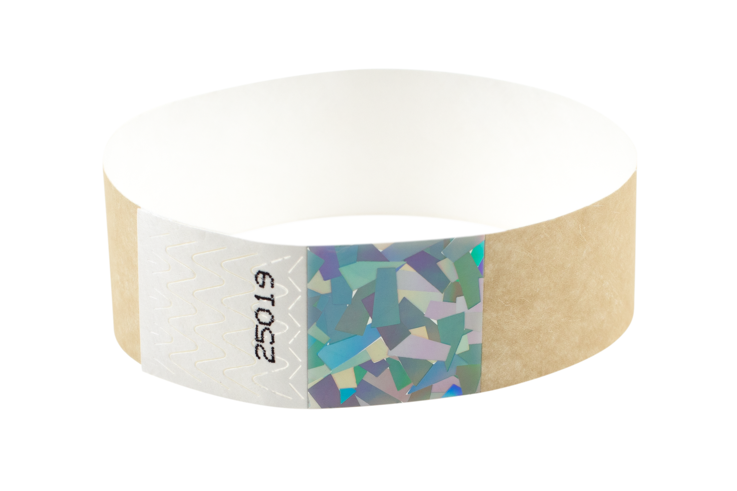 Gold Hologram Tyvek Wristband
