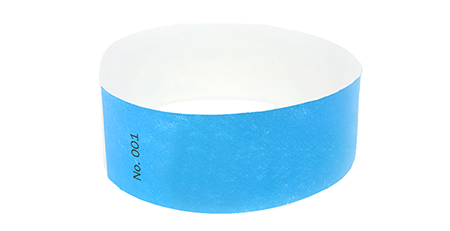 Blue Standard Tyvek Wristband