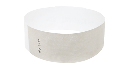 Silver Standard Tyvek Wristband