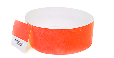 Red Stub Tyvek Wristband